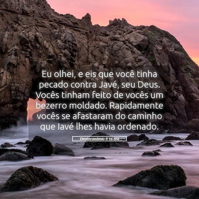 Picture 05 - Deuteronômio 9:16 BSL - Eu olhei, e eis que você tinha pecado contra - Bible Verse Picture