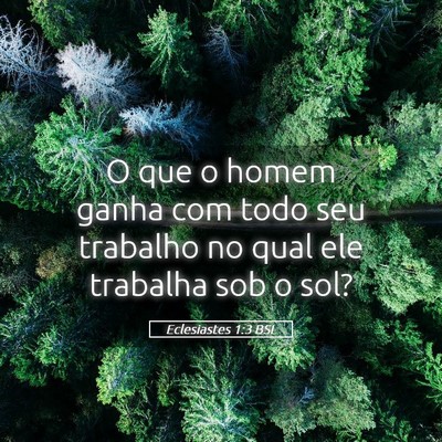 Picture 05 - Eclesiastes 1:3 BSL - O que o homem ganha com todo seu trabalho no qual - Bible Verse Picture