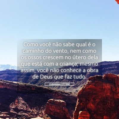 Picture 05 - Eclesiastes 11:5 BSL - Como você não sabe qual é o caminho do vento, - Bible Verse Picture