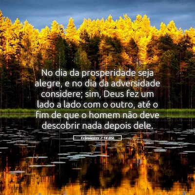 Picture 05 - Eclesiastes 7:14 BSL - No dia da prosperidade seja alegre, e no dia da - Bible Verse Picture