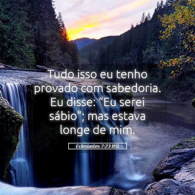 Picture 05 - Eclesiastes 7:23 BSL - Tudo isso eu tenho provado com sabedoria. Eu - Bible Verse Picture