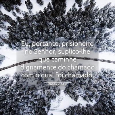 Picture 05 - Efésios 4:1 BSL - Eu, portanto, prisioneiro no Senhor, suplico-lhe - Bible Verse Picture