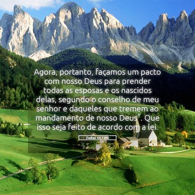 Picture 05 - Esdras 10:3 BSL - Agora, portanto, façamos um pacto com nosso Deus - Bible Verse Picture