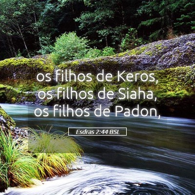 Picture 05 - Esdras 2:44 BSL - os filhos de Keros, os filhos de Siaha, os filhos - Bible Verse Picture