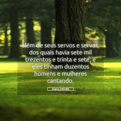 Picture 05 - Esdras 2:65 BSL - além de seus servos e servas, dos quais havia - Bible Verse Picture