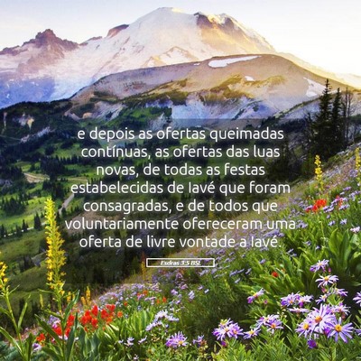 Picture 05 - Esdras 3:5 BSL - e depois as ofertas queimadas contínuas, as - Bible Verse Picture