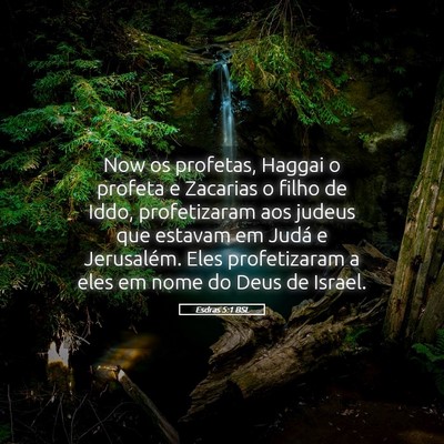 Picture 05 - Esdras 5:1 BSL - Now os profetas, Haggai o profeta e Zacarias o - Bible Verse Picture