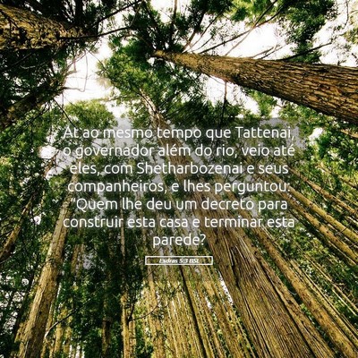 Picture 05 - Esdras 5:3 BSL - At ao mesmo tempo que Tattenai, o governador - Bible Verse Picture