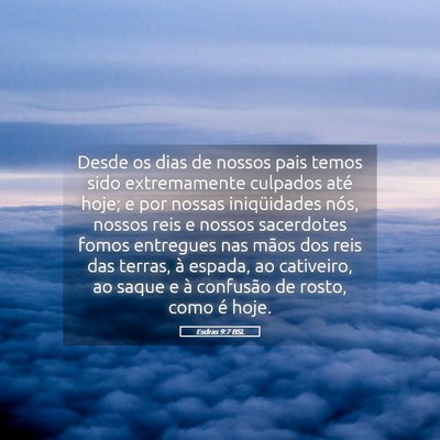 Picture 05 - Esdras 9:7 BSL - Desde os dias de nossos pais temos sido - Bible Verse Picture