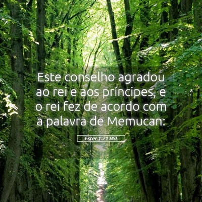 Picture 05 - Ester 1:21 BSL - Este conselho agradou ao rei e aos príncipes, e - Bible Verse Picture