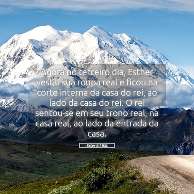 Picture 05 - Ester 5:1 BSL - Agora no terceiro dia, Esther vestiu sua roupa - Bible Verse Picture