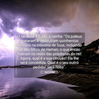 Picture 05 - Ester 9:12 BSL - O rei disse a Ester, a rainha: “Os judeus - Bible Verse Picture