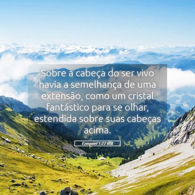 Picture 05 - Ezequiel 1:22 BSL - Sobre a cabeça do ser vivo havia a semelhança - Bible Verse Picture