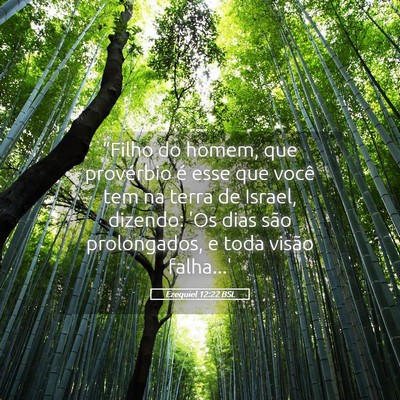 Picture 05 - Ezequiel 12:22 BSL - “Filho do homem, que provérbio é esse que - Bible Verse Picture