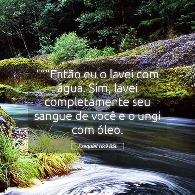 Picture 05 - Ezequiel 16:9 BSL - “““Então eu o lavei com água. Sim, lavei - Bible Verse Picture