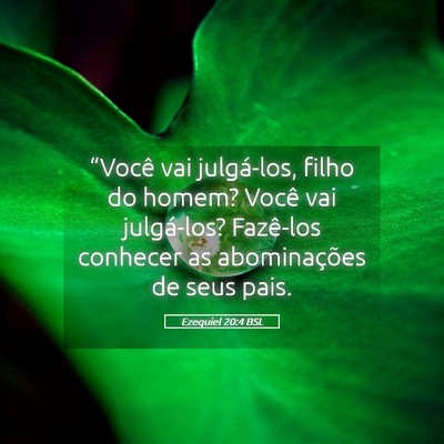 Picture 05 - Ezequiel 20:4 BSL - “Você vai julgá-los, filho do homem? Você - Bible Verse Picture