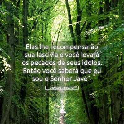 Picture 05 - Ezequiel 23:49 BSL - Elas lhe recompensarão sua lascívia e você - Bible Verse Picture