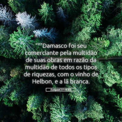 Picture 05 - Ezequiel 27:18 BSL - “““Damasco foi seu comerciante pela - Bible Verse Picture