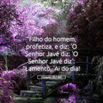 Picture 05 - Ezequiel 30:2 BSL - “Filho do homem, profetiza, e diz: 'O Senhor - Bible Verse Picture