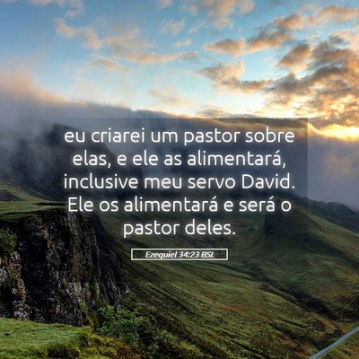 Picture 05 - Ezequiel 34:23 BSL - eu criarei um pastor sobre elas, e ele as - Bible Verse Picture