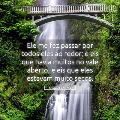 Picture 05 - Ezequiel 37:2 BSL - Ele me fez passar por todos eles ao redor; e eis - Bible Verse Picture