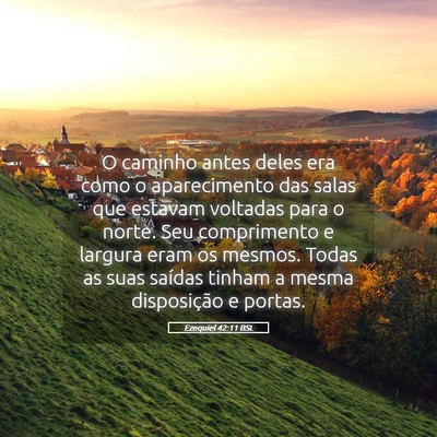 Picture 05 - Ezequiel 42:11 BSL - O caminho antes deles era como o aparecimento das - Bible Verse Picture