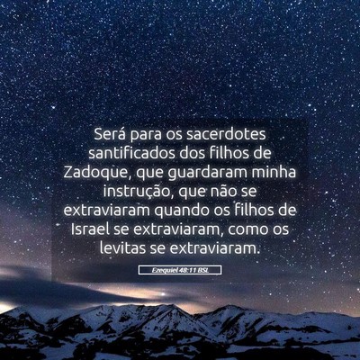 Picture 05 - Ezequiel 48:11 BSL - Será para os sacerdotes santificados dos filhos - Bible Verse Picture