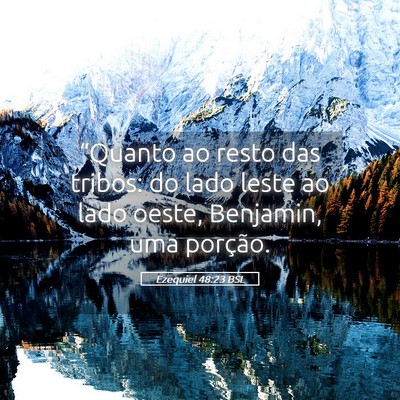 Picture 05 - Ezequiel 48:23 BSL - “Quanto ao resto das tribos: do lado leste ao - Bible Verse Picture
