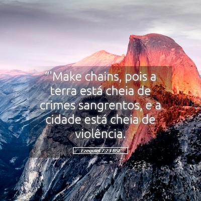 Picture 05 - Ezequiel 7:23 BSL - “'Make chains, pois a terra está cheia de - Bible Verse Picture