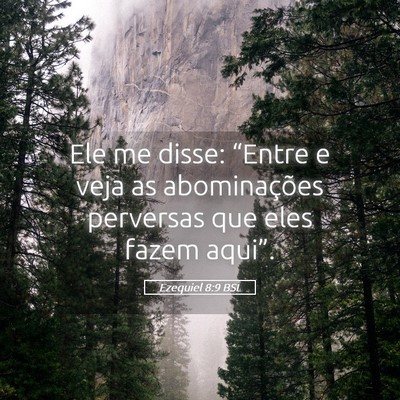 Picture 05 - Ezequiel 8:9 BSL - Ele me disse: “Entre e veja as abominações - Bible Verse Picture