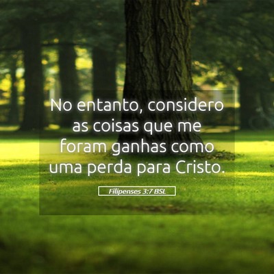 Picture 05 - Filipenses 3:7 BSL - No entanto, considero as coisas que me foram - Bible Verse Picture