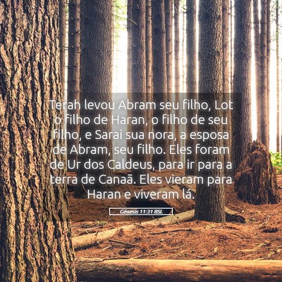 Picture 05 - Gênesis 11:31 BSL - Terah levou Abram seu filho, Lot o filho de - Bible Verse Picture