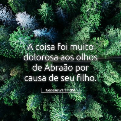 Picture 05 - Gênesis 21:11 BSL - A coisa foi muito dolorosa aos olhos de Abraão - Bible Verse Picture