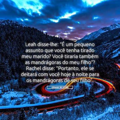 Picture 05 - Gênesis 30:15 BSL - Leah disse-lhe: “É um pequeno assunto que - Bible Verse Picture