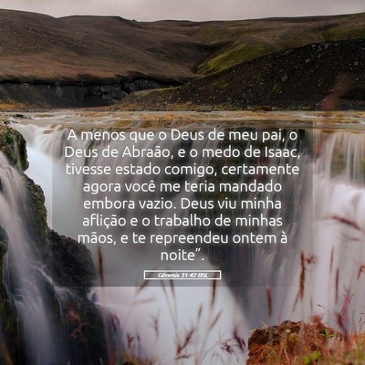 Picture 05 - Gênesis 31:42 BSL - A menos que o Deus de meu pai, o Deus de Abraão, - Bible Verse Picture