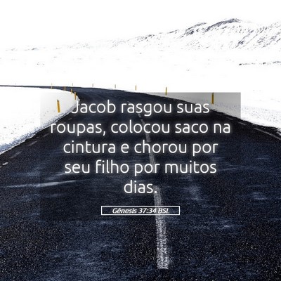 Picture 05 - Gênesis 37:34 BSL - Jacob rasgou suas roupas, colocou saco na cintura - Bible Verse Picture
