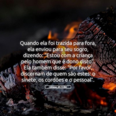 Picture 05 - Gênesis 38:25 BSL - Quando ela foi trazida para fora, ela enviou para - Bible Verse Picture