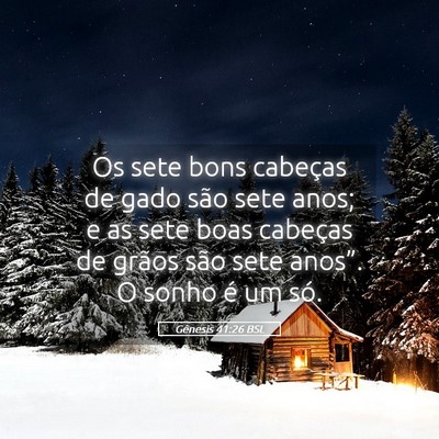 Picture 05 - Gênesis 41:26 BSL - Os sete bons cabeças de gado são sete anos; e - Bible Verse Picture