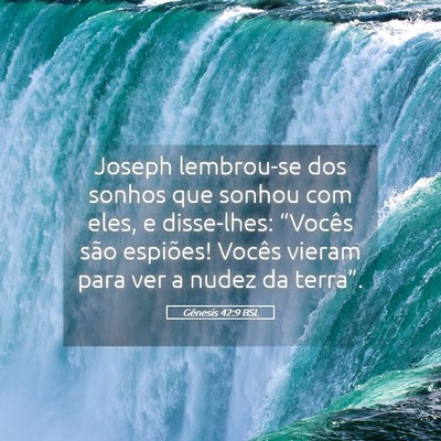 Picture 05 - Gênesis 42:9 BSL - Joseph lembrou-se dos sonhos que sonhou com eles, - Bible Verse Picture