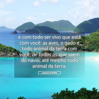 Picture 05 - Gênesis 9:10 BSL - e com todo ser vivo que está com você: as aves, - Bible Verse Picture