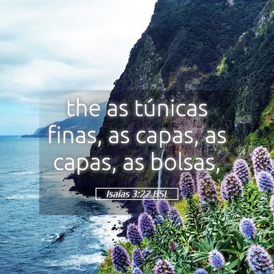 Picture 05 - Isaías 3:22 BSL - the as túnicas finas, as capas, as capas, as - Bible Verse Picture