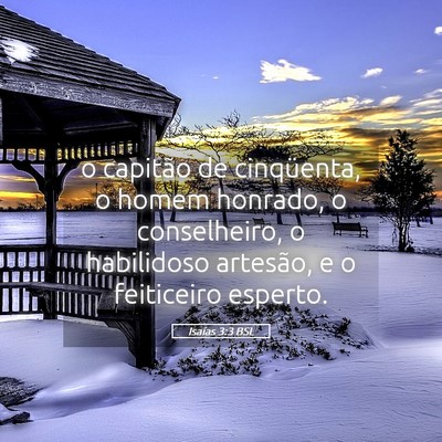 Picture 05 - Isaías 3:3 BSL - o capitão de cinqüenta, o homem honrado, o - Bible Verse Picture