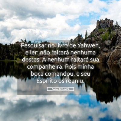 Picture 05 - Isaías 34:16 BSL - Pesquisar no livro de Yahweh, e ler: não - Bible Verse Picture