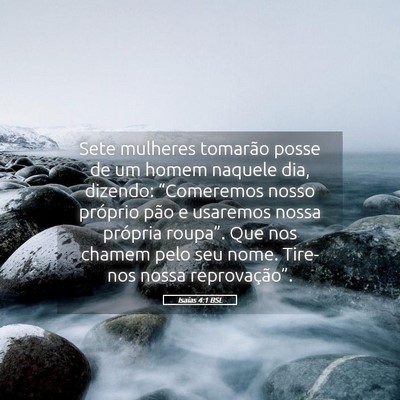 Picture 05 - Isaías 4:1 BSL - Sete mulheres tomarão posse de um homem naquele - Bible Verse Picture