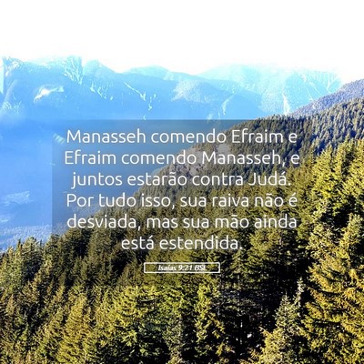 Picture 05 - Isaías 9:21 BSL - Manasseh comendo Efraim e Efraim comendo - Bible Verse Picture