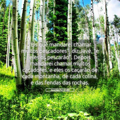 Picture 05 - Jeremias 16:16 BSL - “Eis que mandarei chamar muitos pescadores”, - Bible Verse Picture