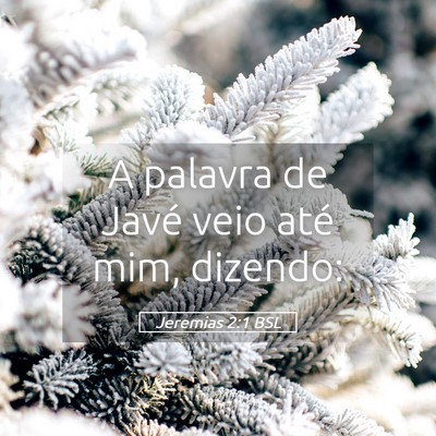 Picture 05 - Jeremias 2:1 BSL - A palavra de Javé veio até mim, - Bible Verse Picture