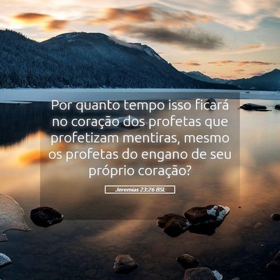 Picture 05 - Jeremias 23:26 BSL - Por quanto tempo isso ficará no coração dos - Bible Verse Picture