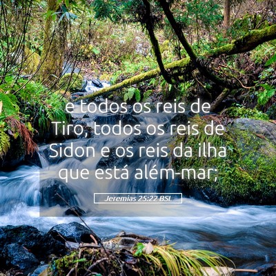 Picture 05 - Jeremias 25:22 BSL - e todos os reis de Tiro, todos os reis de Sidon e - Bible Verse Picture