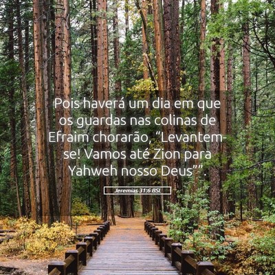 Picture 05 - Jeremias 31:6 BSL - Pois haverá um dia em que os guardas nas colinas - Bible Verse Picture